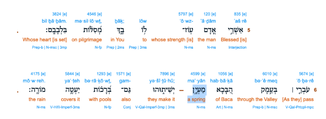 Psalm 84 translation note