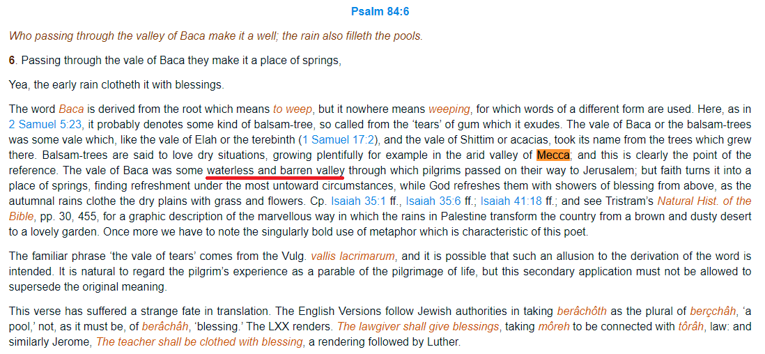 Biblical commentary on Becca